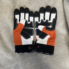 Vgo Synthetic Leather Work Gloves, Light duty work Construction Gardening Size M