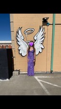 Purple Sequence Prom Dress