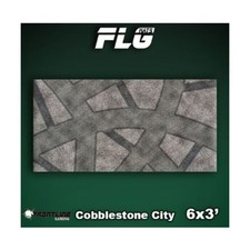 Frontline Gaming FLG Mats 6' x 3' 6' x 3' - Cobblestone City 1 New