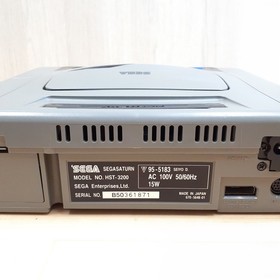SEGA SATURN Console Japan with 2 controllers, 5 Games & cables tested