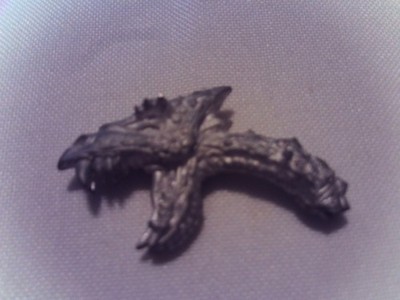 Warhammer Fantasy AOS Dark Elf Hydra Head Metal OOP Used