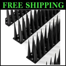 Durable Outdoor Bird Spikes, 60 Feet Coverage