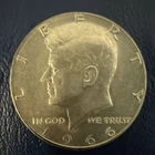 1966 Kennedy Half Dollar 50 Cent 40% Silver US Coin Uncertified Kennedy 50C