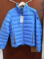 Vespa Men's Goose Down Jacket Size M Blue Grey Puffer Scooter - New RRP £170