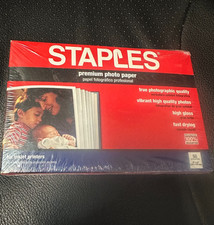 Staples Premium Photo Paper - High Gloss - 4" X 6" - 50 Sheets