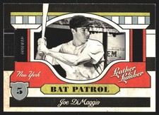 Joe DiMaggio 2019 Panini Leather & Lumber #BP-4 Bat Patrol New York Yankees
