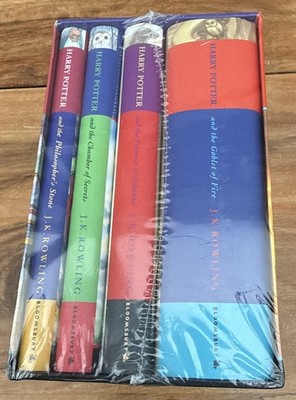 Harry Potter Hardback Box Set: Four Books Rare Sealed New /old Stock 1st Edition