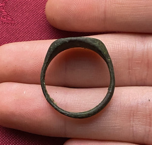 RARE Ancient Greek Bronze Ring Handmade Found in Epir-North Zone -193