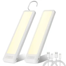 Under Cabinet Lights, 7.8 inch Motion Sensor Closet Light Indoor with Hook, R...