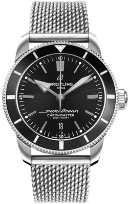 Breitling Superocean Heritage II B20 Black Dial Stainless Steel 44mm Men's Watch