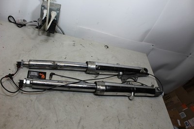 97-99 Harley Touring OEM Front Air Fork Leg Set For Parts Bent