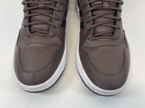 Adidas Hoops 3.0 Mid Classic Brown Black Trainers Shoes Mens UK 9.5 EU 44 GZ6680 - Picture 4 of 10
