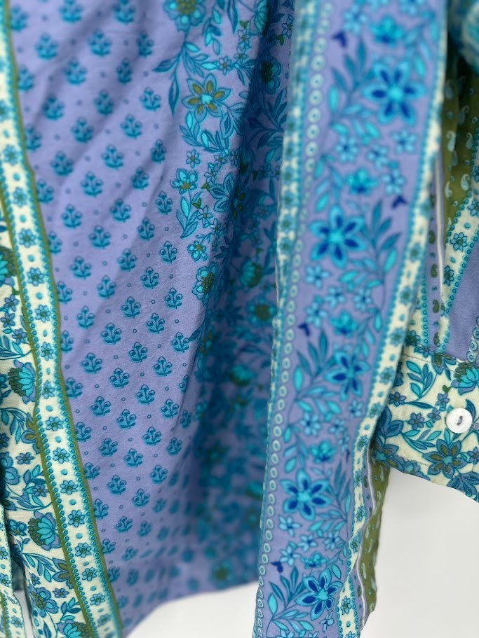 Fred David Womens Button Up Patchwork Top Size 2X… - image 4