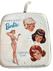 Vintage Barbie Fashion Queen Carrying Case White Vinyl 1960s Mattel RARE