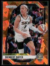 2024 Panini Prizm WNBA #66 Chennedy Carter Ice Orange Prizms