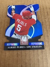 ALBERT PUJOLS 2014 Elite Inspirations BLUE DIE CUT SP /95 Angels Baseball (f5)