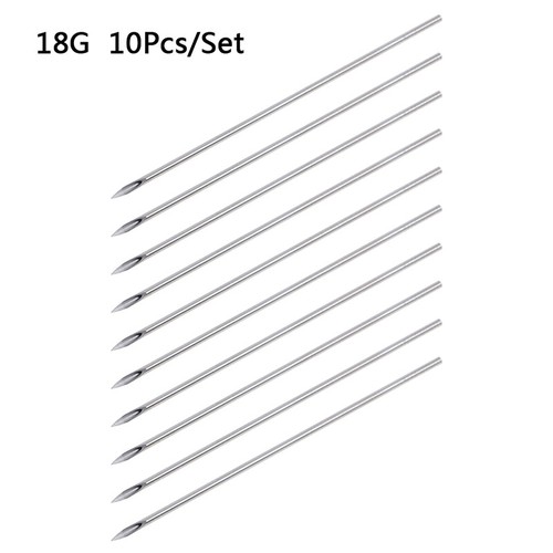 10Pcs Einweg sterile Lochen Nadeln Tattoo Piercing Nadeln Set WerkYRYH - Picture 13 of 15