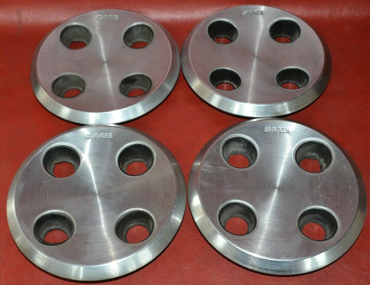 1982 1986 Saab 900 Chrome Center Caps Hubcaps Set of 4 eBay