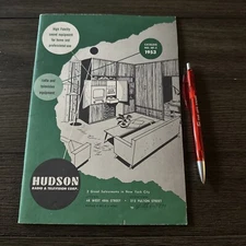 Vintage 1953 HUDSON HF-3  Radio Television Tube Audio  HI FI Brochure CATALOG