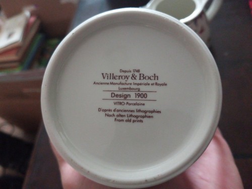 VILLEROY & BOCH Design 1900 ~~ Cream And Sugar With Lid Excellent Condition - Picture 4 of 4