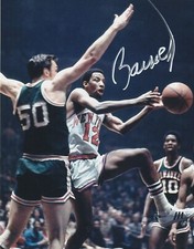 DICK BARNETT  NEW YORK KNICKS  ACTION SIGNED 8x10