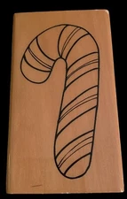 Candy Cane Mounted Stamp Brand New Anita’s Size H 1999 ~ 4.5” X 2.5”