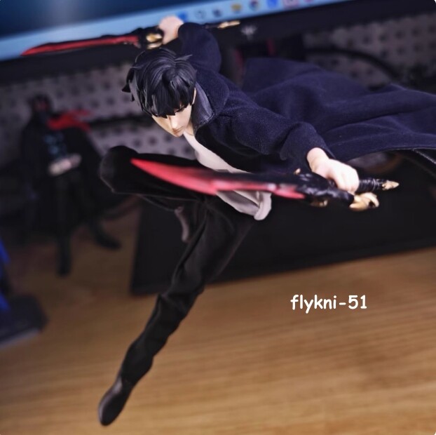 Solo Leveling Sung JinWoo Custom Clothes for 6