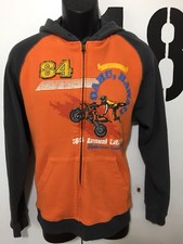 Boys Urban Pipeline Orange/Gray Full Zip Hooded Sweatshirt Size XXL 18/20 