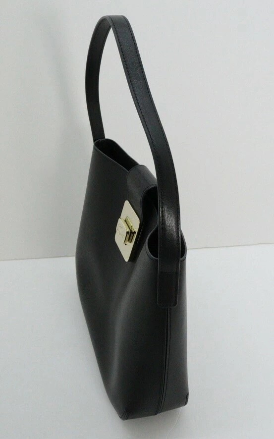 LACOSTE Hobo Bag Handbag Top Handle Black Amelia NF3616M