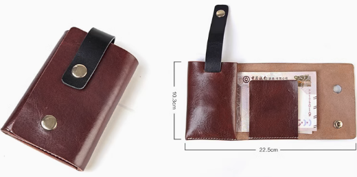 trifold pocket wallet purse Leather bill Card ID holder pouch bag trifold pocket wallet purse Leather bill Card ID holder pouch bag