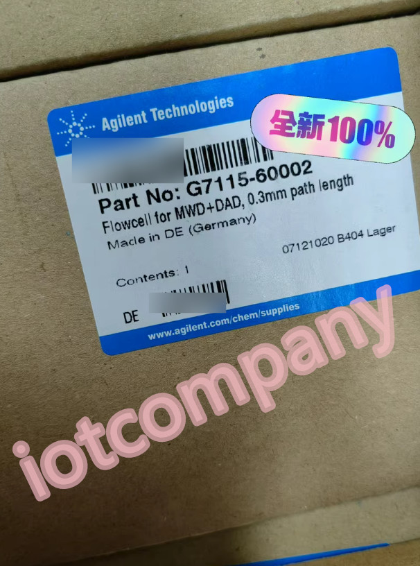 G7115-60002 Preparation Flow Cell G7115-60002 G711560002 G7115-60002