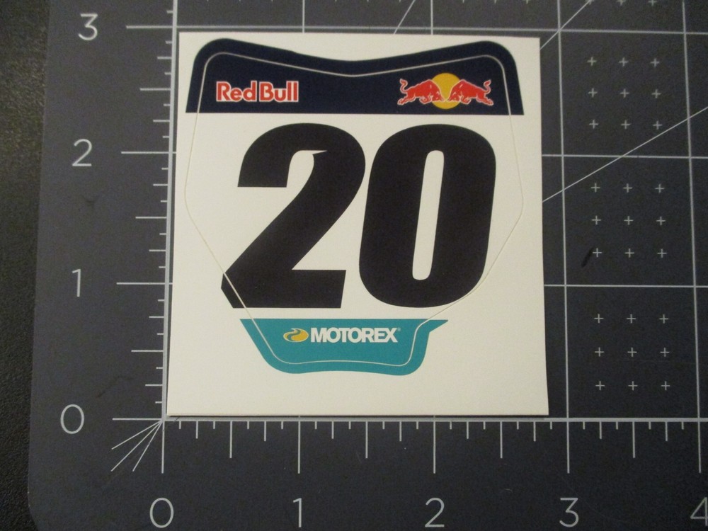 RED BULL KTM RACING TEAM motocross supercross 20 lg motorex STICKER decal W