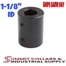 RC-112-KW, 1-1/8” RIGID SHAFT (1 PC) KEYED COUPLING BLACK OXIDE FINISH