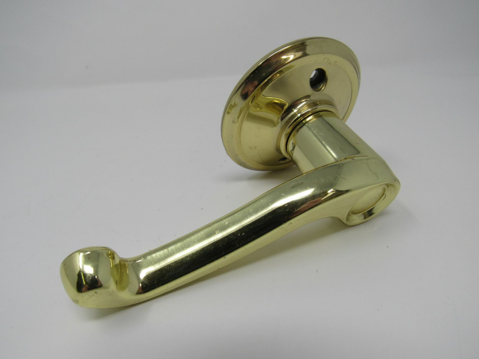 Standard Lever Handle Dummy Knob Polished Brass