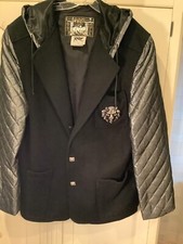 Parasuco Vintage Rare Tiger Head Wool Coat  Hooded Jacket