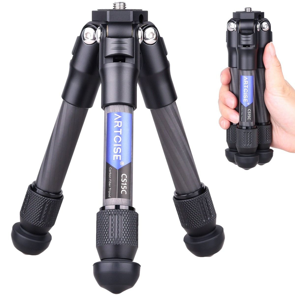 Carbon Fiber Camera Tripod Portable Tripod Mini Tapletop Tripod
