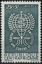 RÉPUBLIQUE CENTRAFRICAINE   1962 CONTRE LA MALARIA YT  n° 18 neuf ★★ Luxe / MNH
