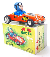 MF-244 China CORVETTE DRAG RACER CAR Tin Friction Car 14cm MIB 65 TOP RARE 