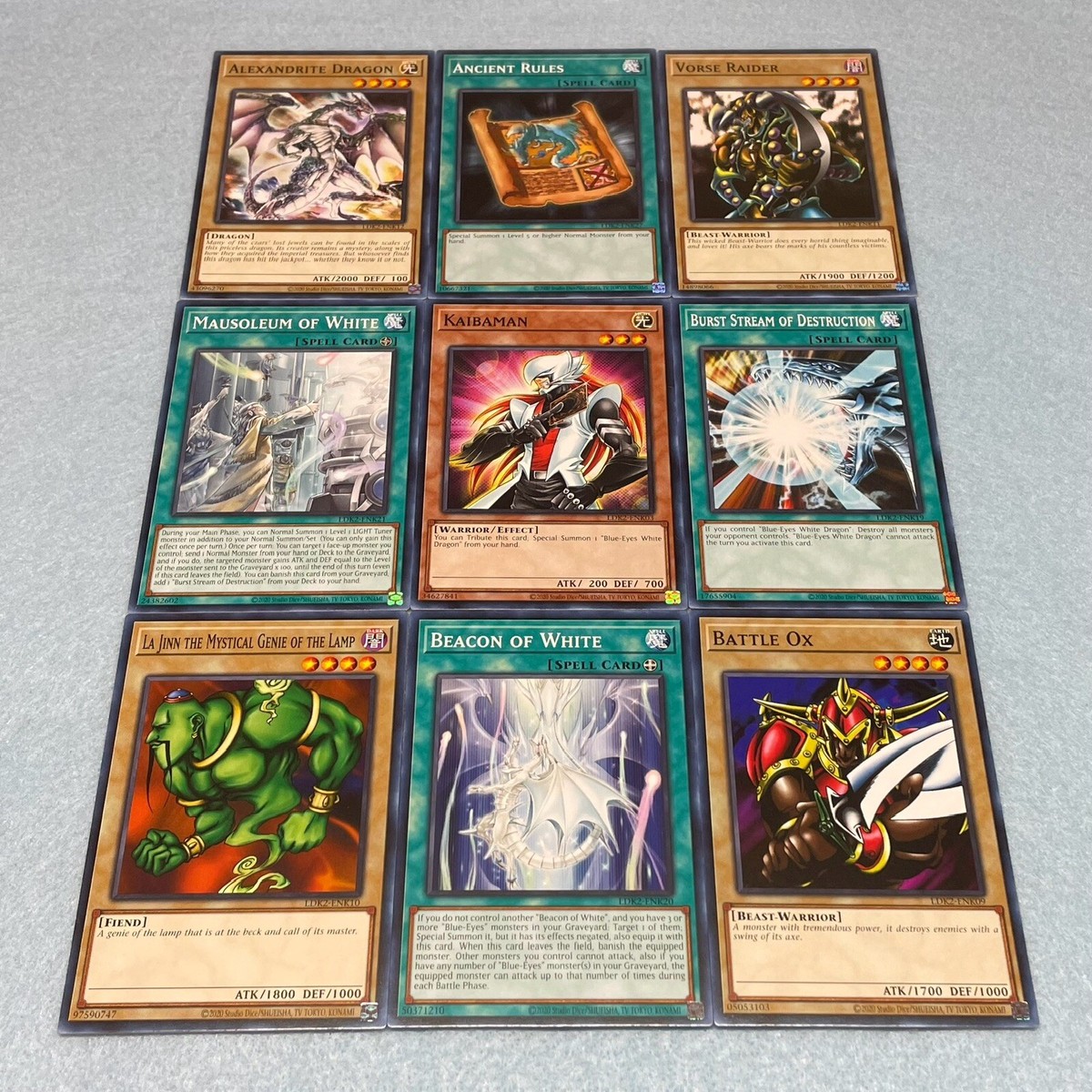 Yugioh Blue Eyes White Destiny Yu-Gi-Oh! KAIBA'S DECK 44 | Blue-Eyes Ultimate Dragon & Azure Stone | Near Mint Cards Blue-Eyes White Dragon Deck