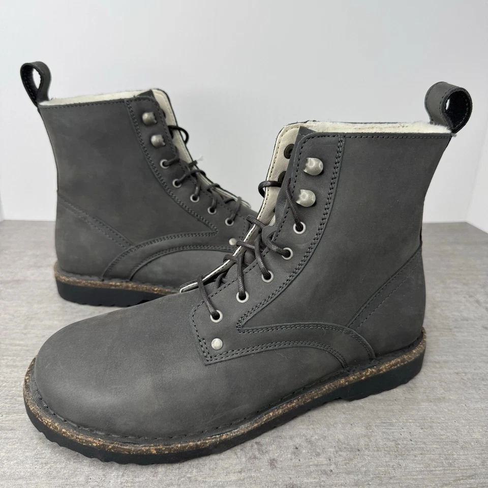 Botas de cuero nobuck ceroso Birkenstock Bryson piel de oveja - para mujer talla 10 (41) Foto 3 de 4