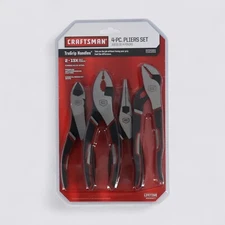 Craftsman 4-PC. Pliers Set TruGrip Handles with 2-13X Cut Force