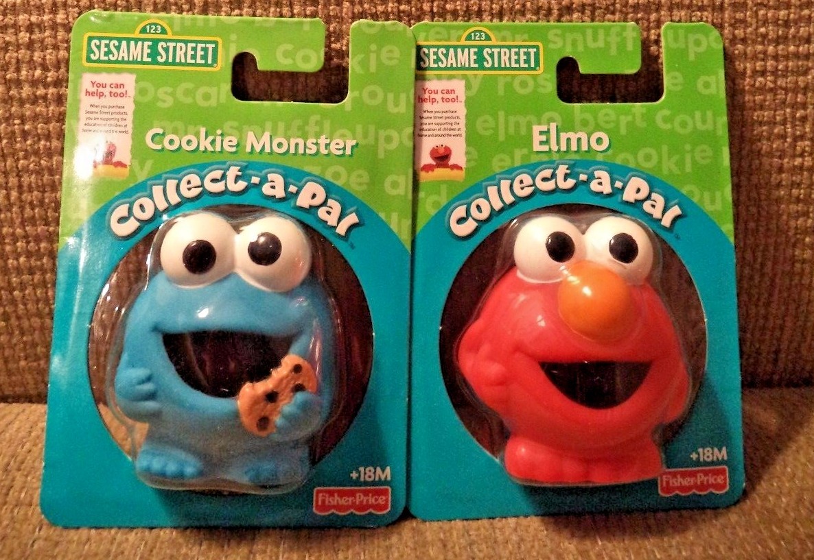 FISHER PRICE SESAME STREET COLLECT A PAL ELMO & COOKIE MONSTER