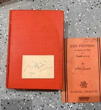 Noel Coward Signature with Present Indicative and Tonight at 8:30 Playbill