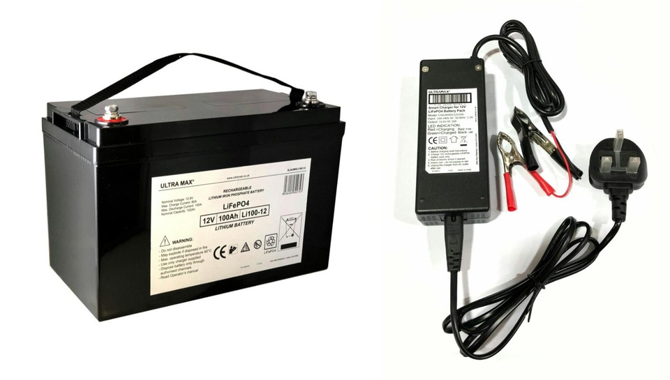 100Ah 12V LiFePO4 LITHIUM BATTERY for Leisure, Solar, Wind and Off-grid ...