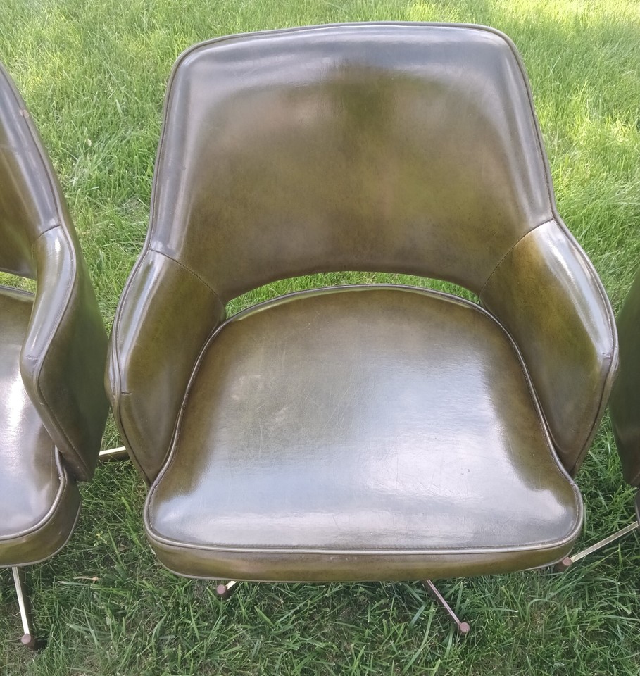 Vintage MCM Table and Chairs set table, leaf, 6 chairs local PU IL. No