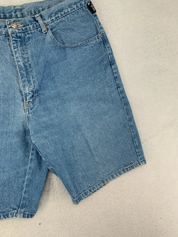 Pantalones Cortos Pierre Cardin Para Hombre Talla 36 Calce Relajado Lavado Ligero Desteñido Denim Azul Foto 4 de 4