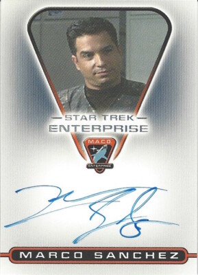 2004 Star Trek Enterprise Season 3 - Autogramm MACO6 MARCO SANCHEZ 
