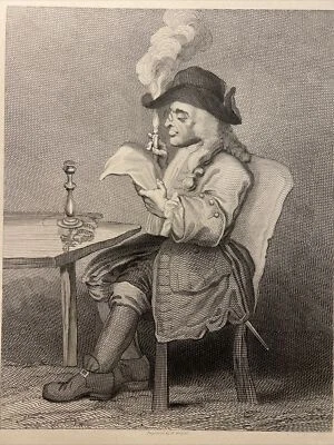 Antik Stahlstich 1860 The Politician Humor Satire Engraving Illustration - Bild 1 von 4