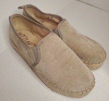 Sam Edelman Women's 8M Carrin Brown Suede Espadrille Platform Shoe 902577