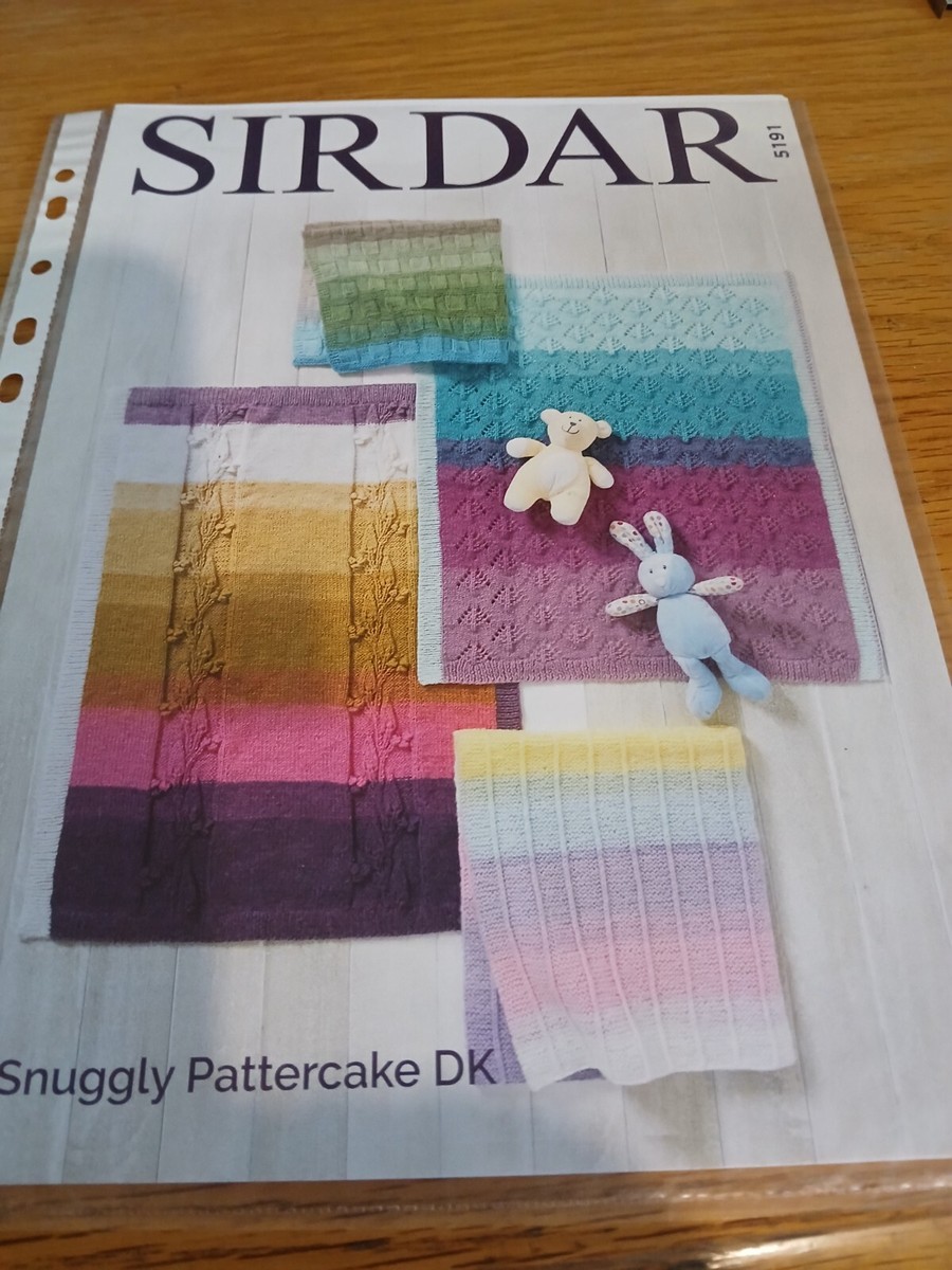 BN SIRDAR SNUGGLY PATTERCAKE DK BABY 5191 BLANKET KNITTING PATTERN